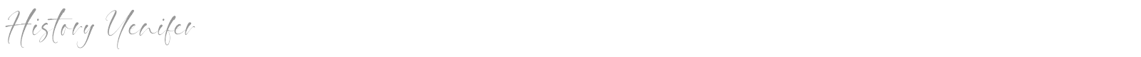 History Yenifer font preview